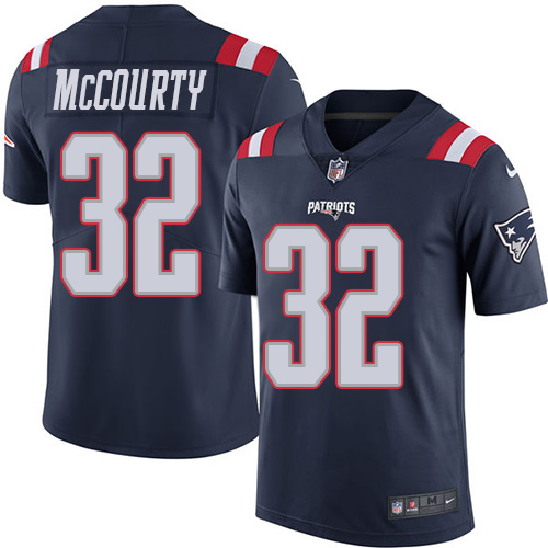 Nike Patriots #32 Devin McCourty Navy Blue Youth Stitched NFL Limited Rush Jersey